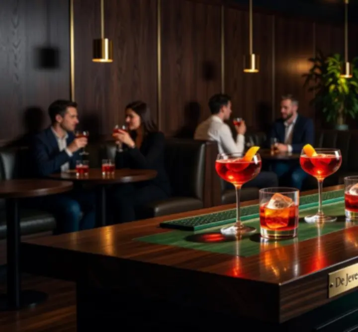 Cocktails en sfeervolle baropstelling tijdens een thema-avond